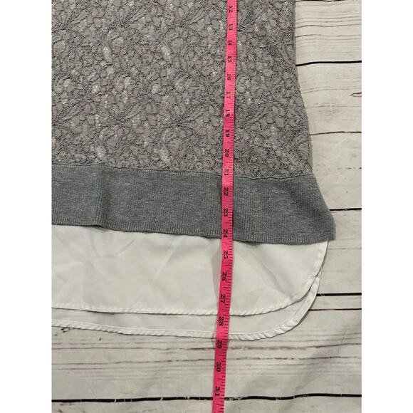 Simply Vera Wang Small Sweater With Longer Tunic Style Lace Size Small - Picture 6 of 8